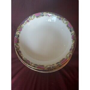 Jean Pouyat Limoges China 1920s Soup Bowls Set Of 11 Antique Vintage